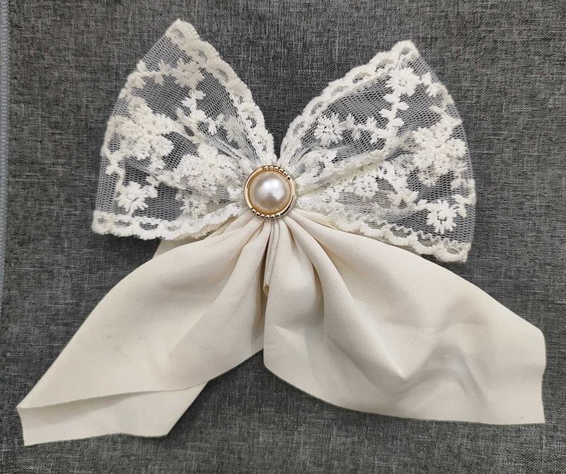 Lace Bow Hair Clip