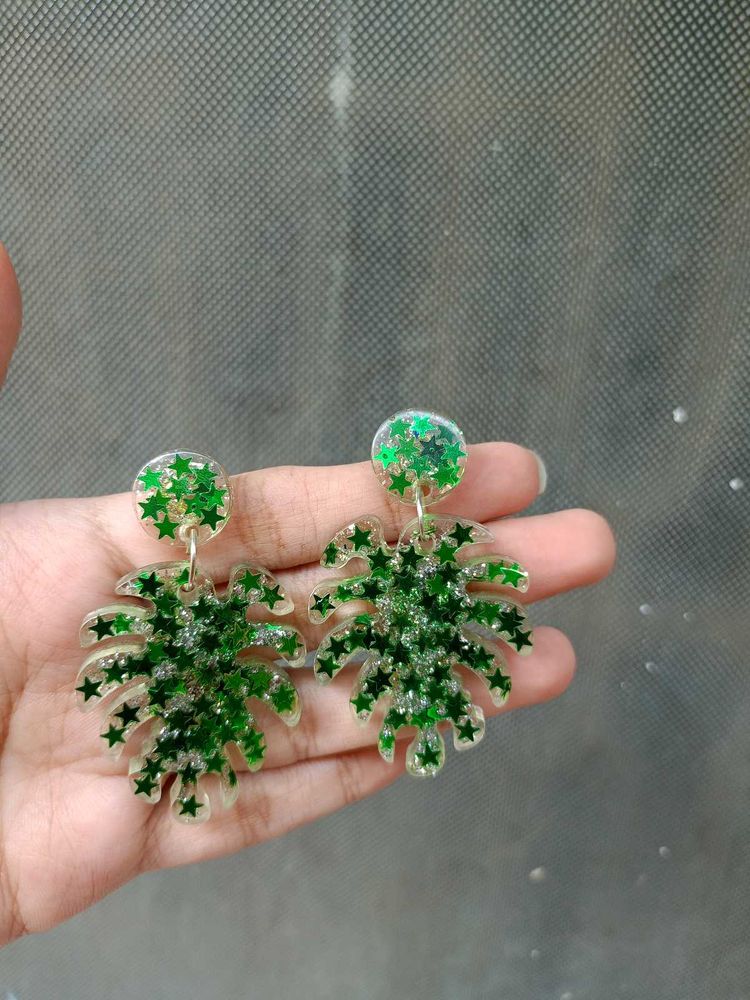 Resin Star Earrings