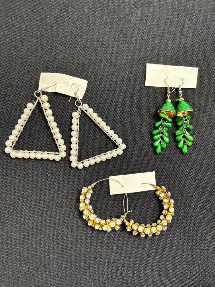 Combo of 3 Pair Earrings