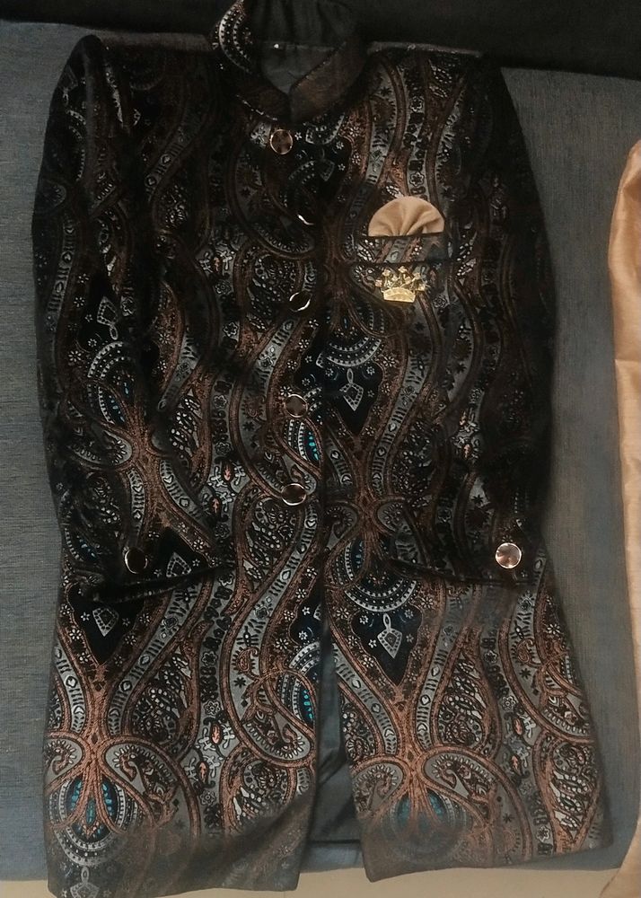 Paisley Print Sherwani