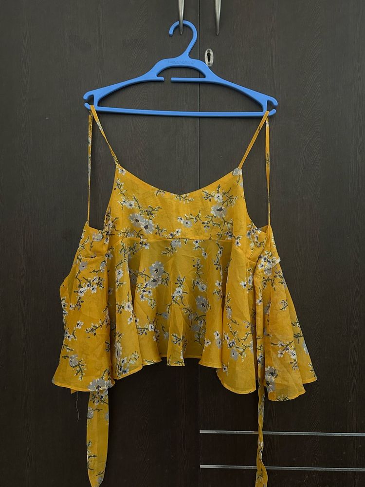 Floral Yellow Top