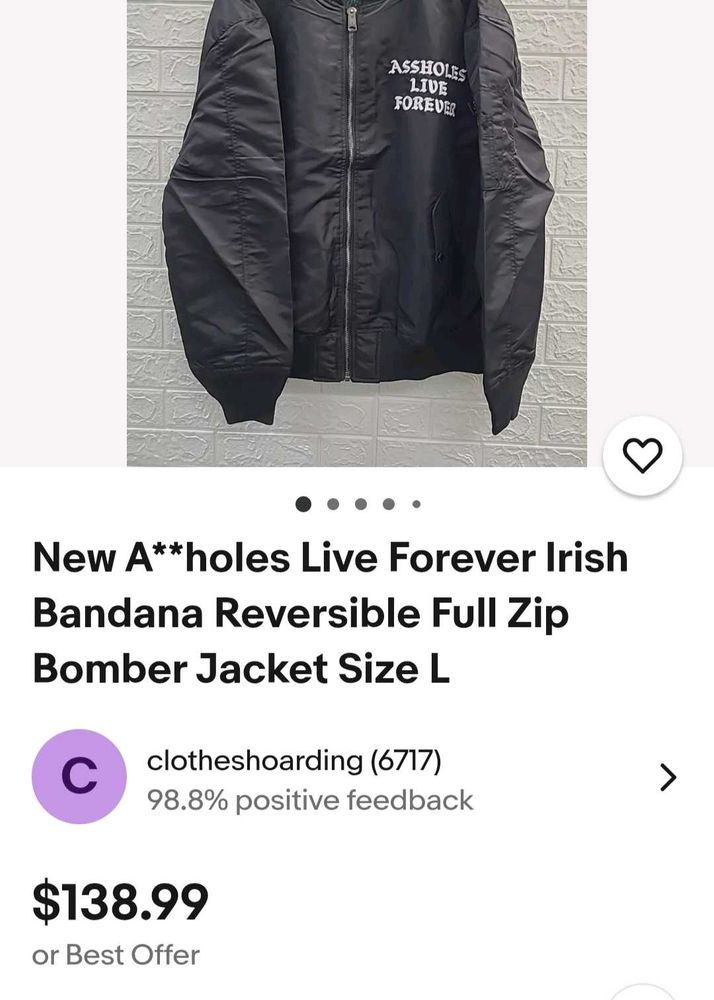 Irish Bandana Reversible Full Zip Bomber Jacket
