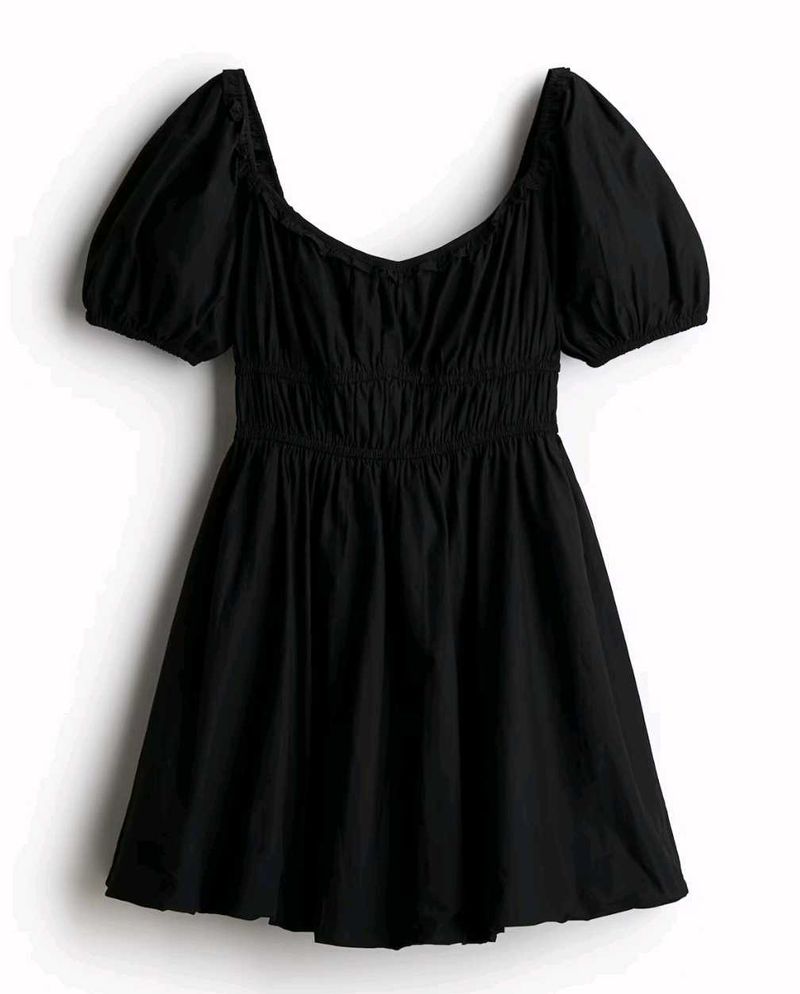 H&amp;M Bubble-hem Cotton Dress