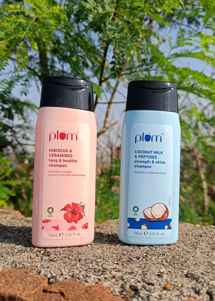 Combo Pack Of 2 ❤️ Plum Shampoo ✨