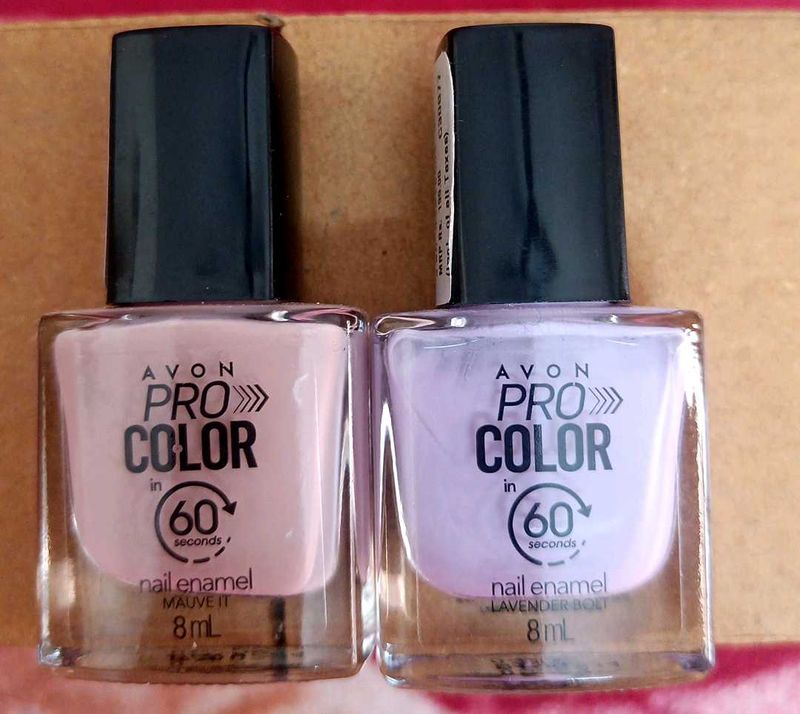 Avon Pro Color Nail Paints Set Of 2