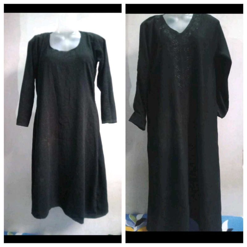 2 Black Nayab (Naqab) Set