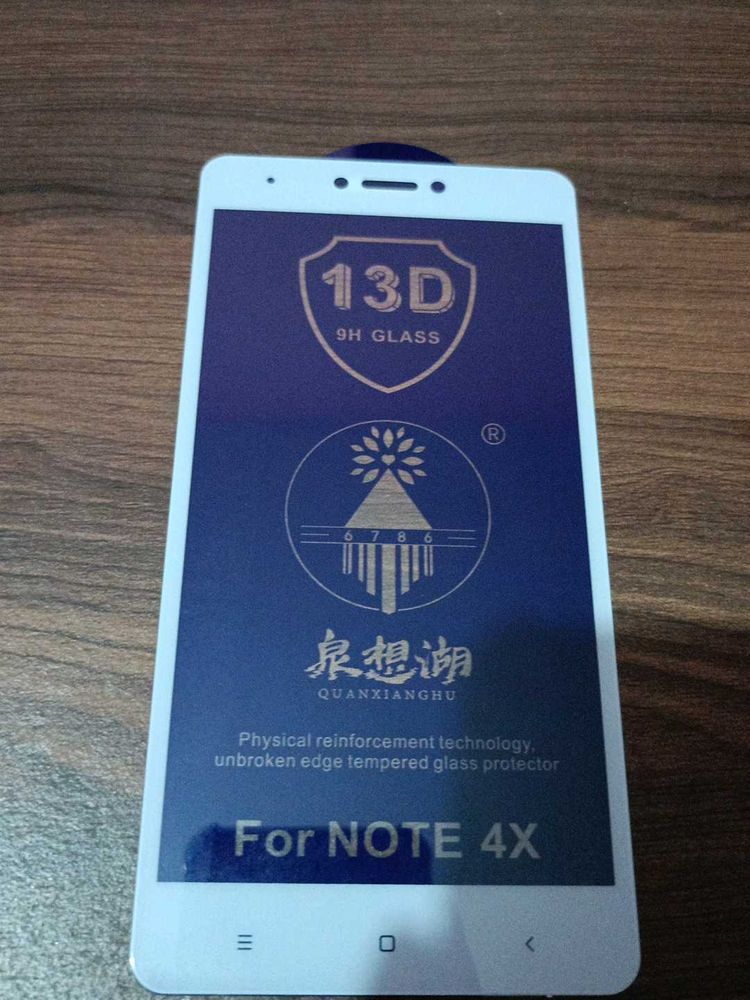 Note 4X 13D 9H Glass Screen Protector