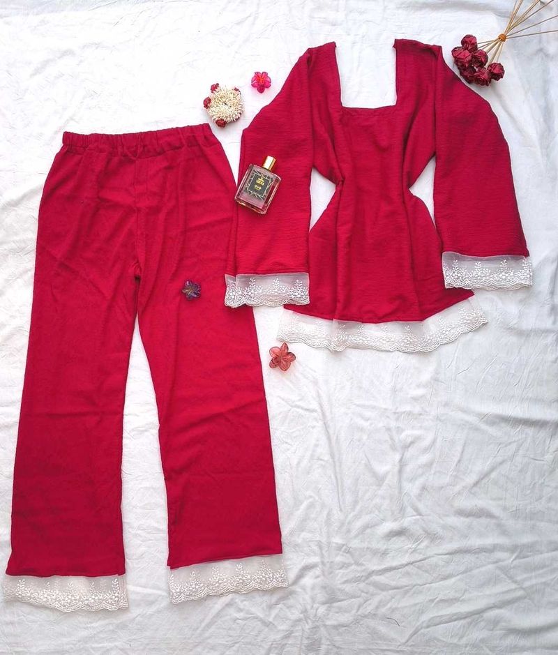 Corset Kurta &amp; Trouser Co-ord Set