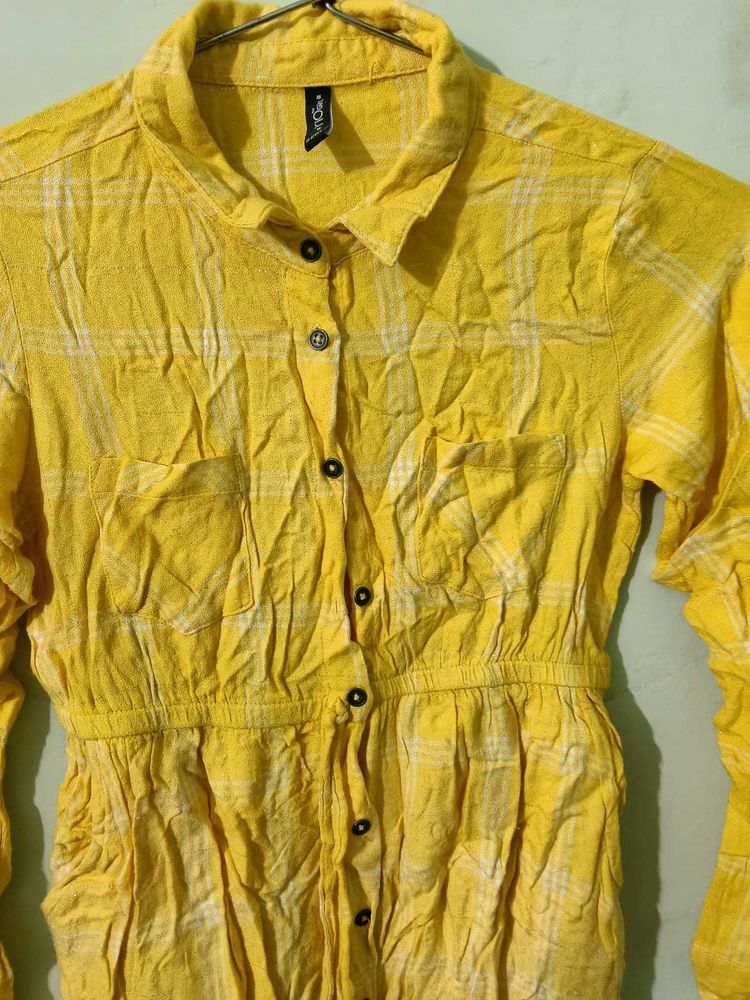 Yellow Plaid Shirt