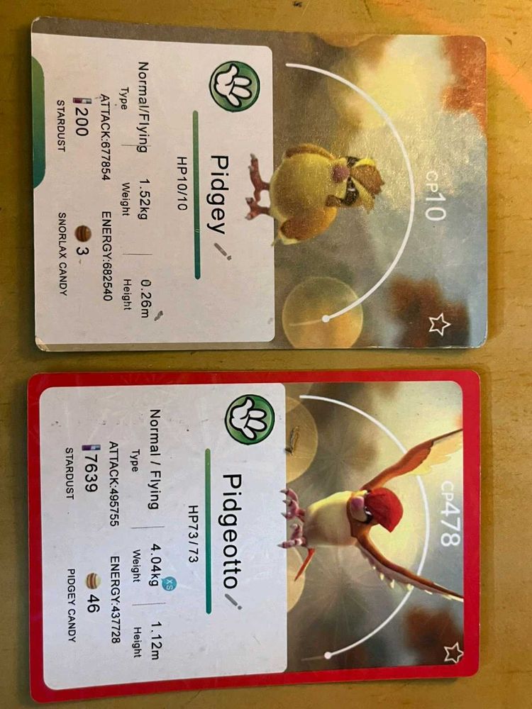 Pokemon Go Vintage Shinning Cards