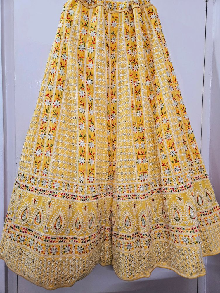 Mustard Color Lehnga Choli