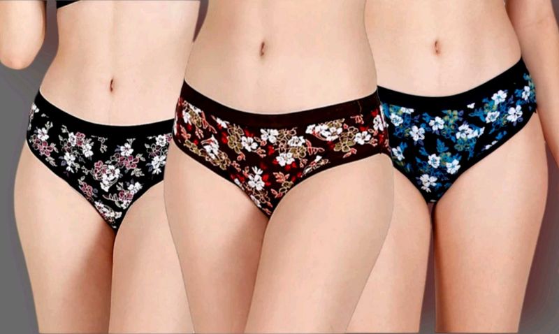 Combo Printed Women&#39;s Panty, 90cm 3pcs