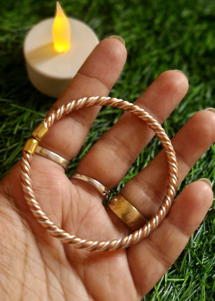 Twisted Adjustable Copper Kada✨️
