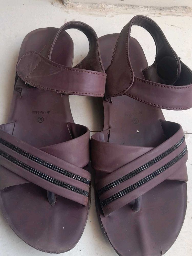 Stylish Brown Thong Sandals