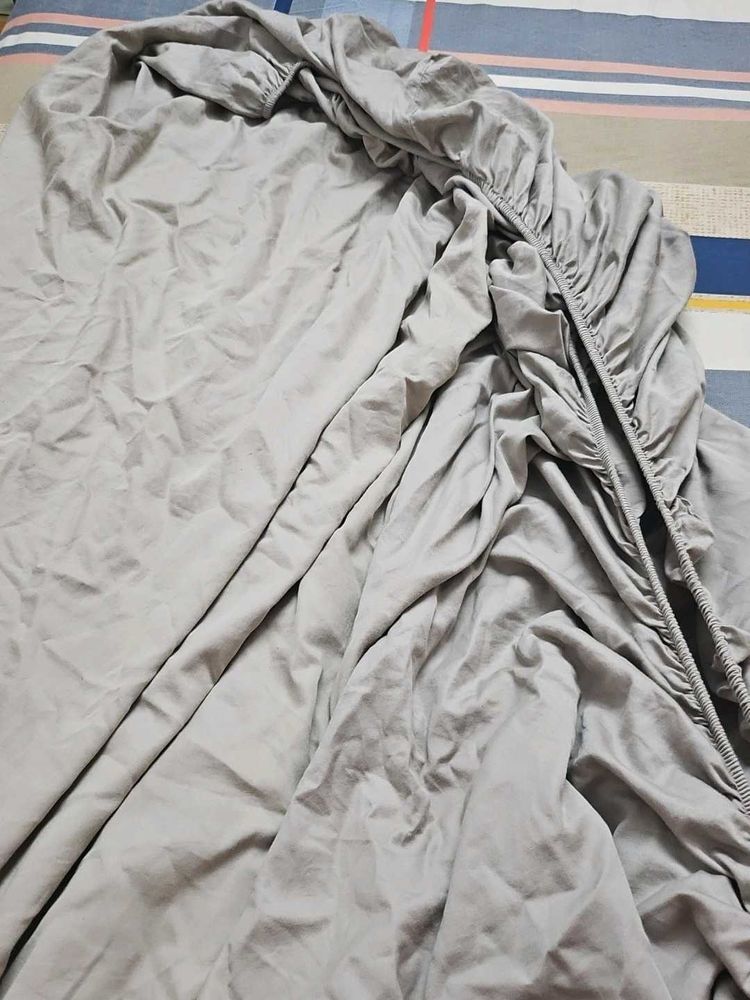 Neutral Grey Fitted Sheet