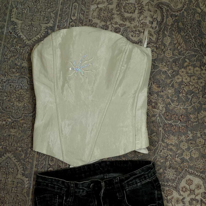 Off White Vintage Corset.