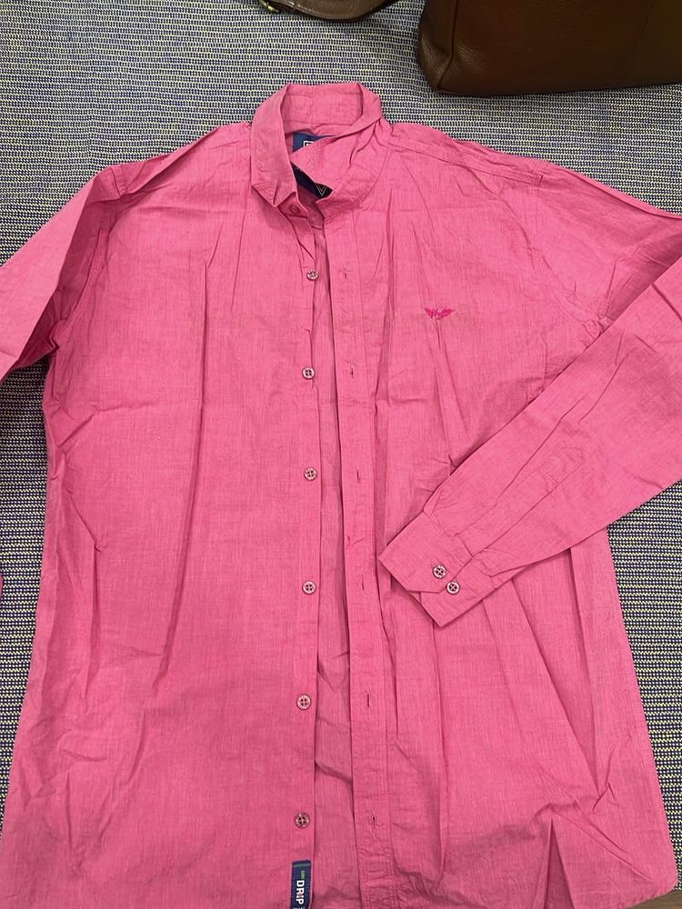 Pink Casual Shirt