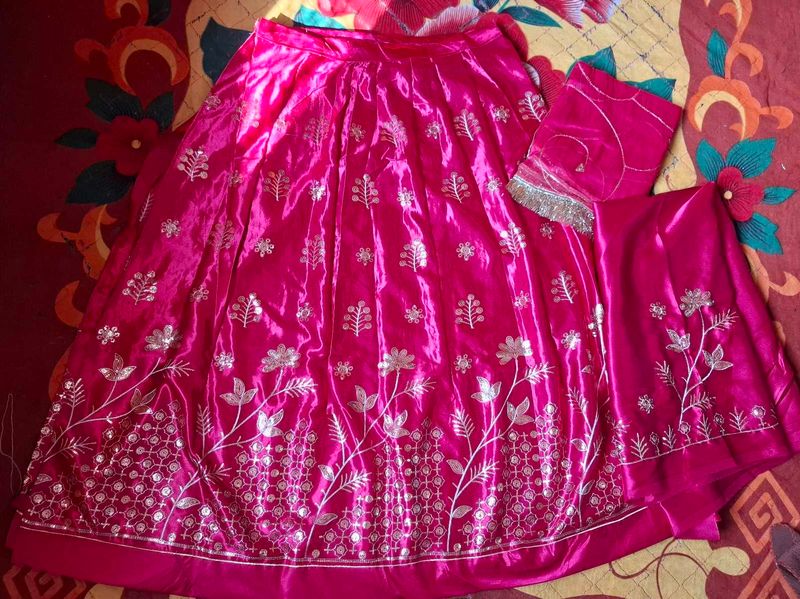 Satin Pink Poshak