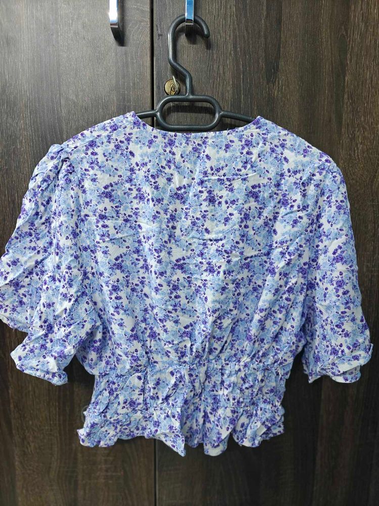Floral Print Crop Top