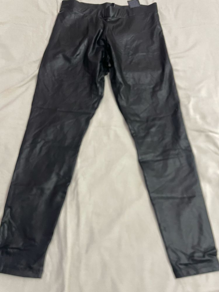 Black Faux Leather Leggings