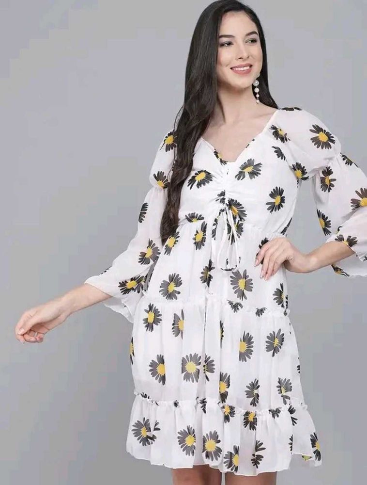 Fit &amp; Flare Floral Dress