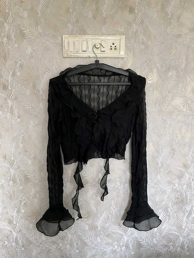 Y2k Ruffle Top