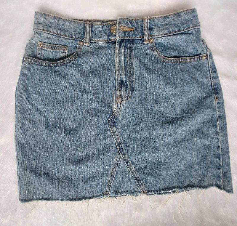 Denim Mini Skirt