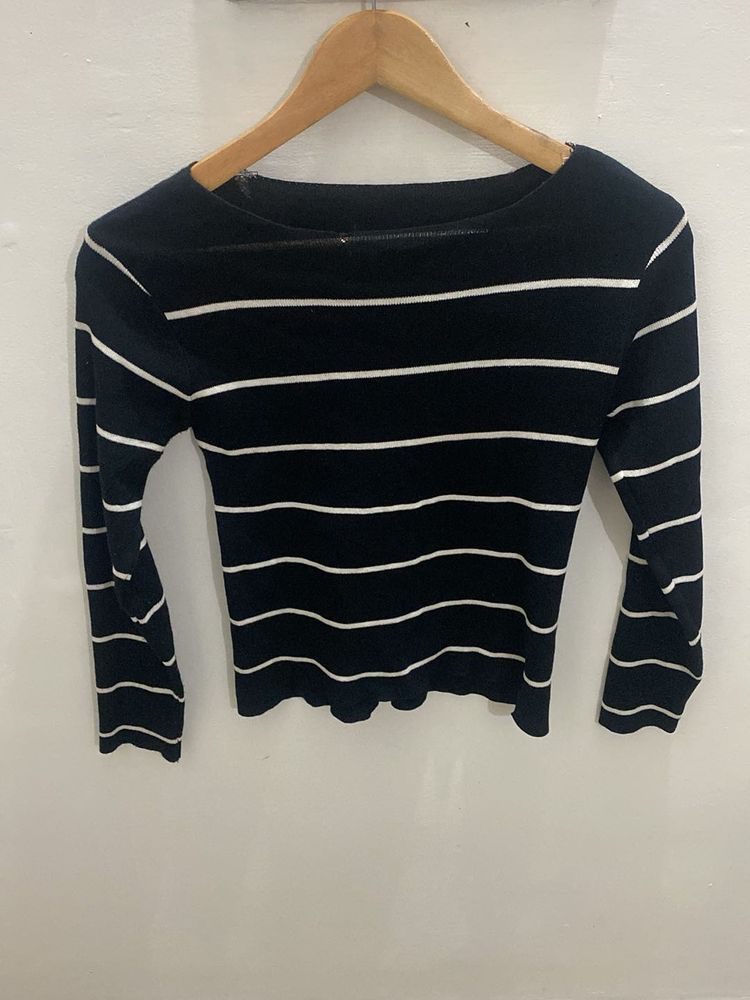 Striped Long Sleeve Top