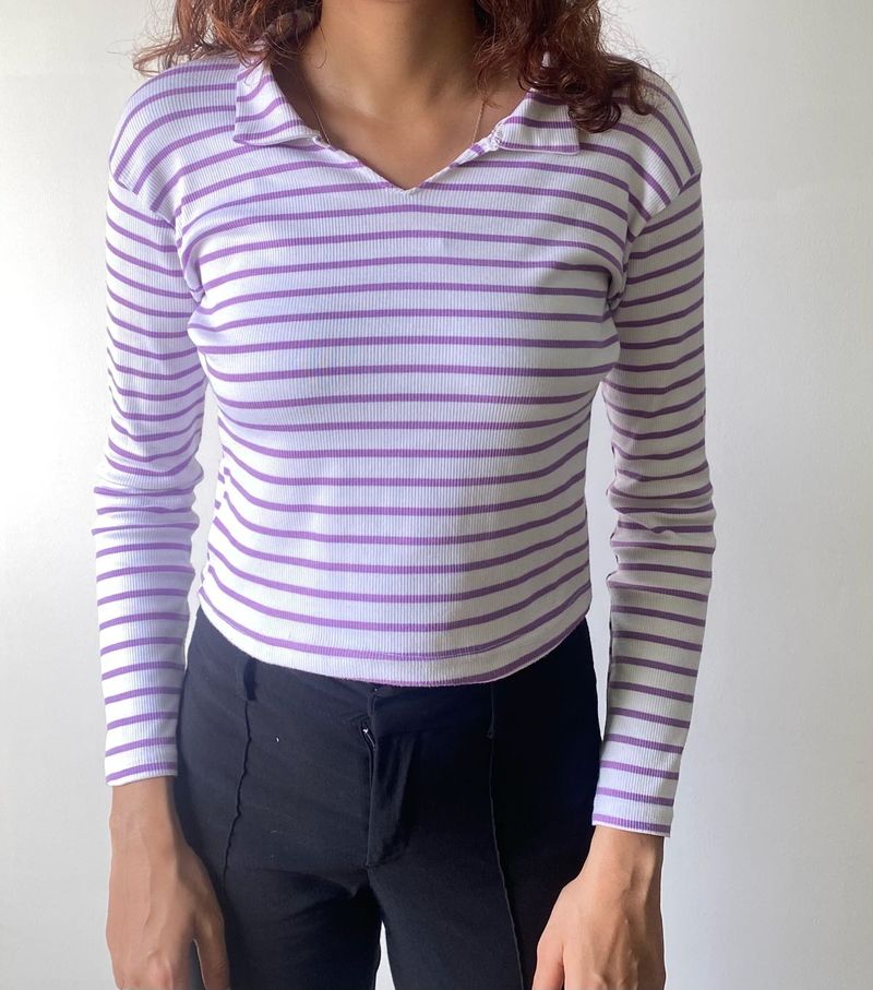 Striped Long Sleeve Top