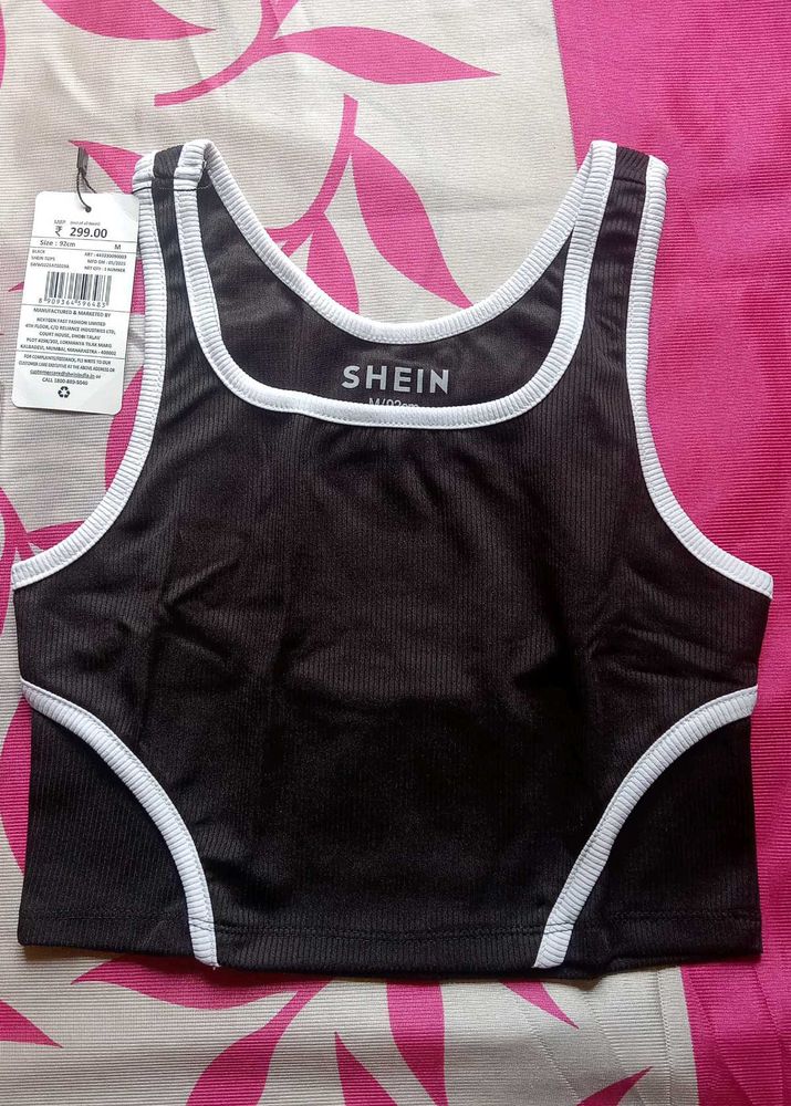 beautiful Shein Black Crop Top