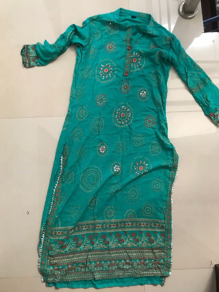 Newly Purchased Sea Green Kurti