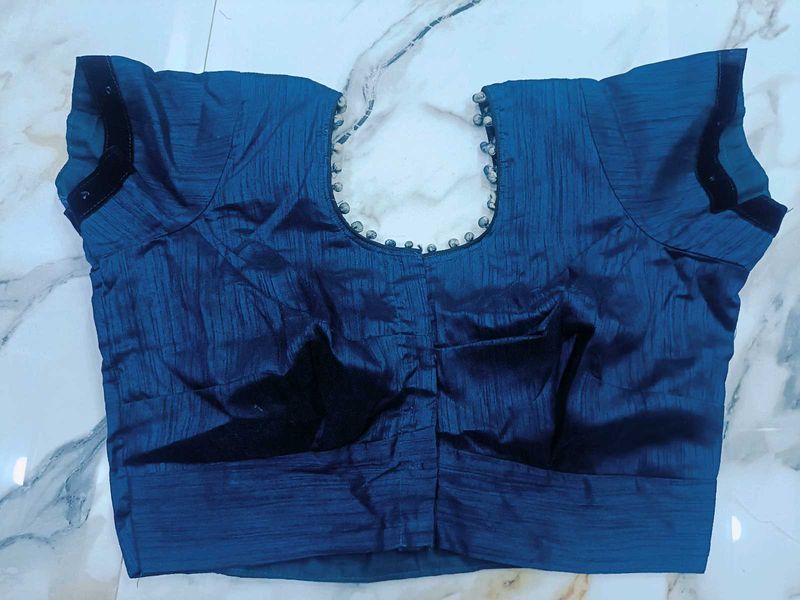 Stiched Blue Blouse