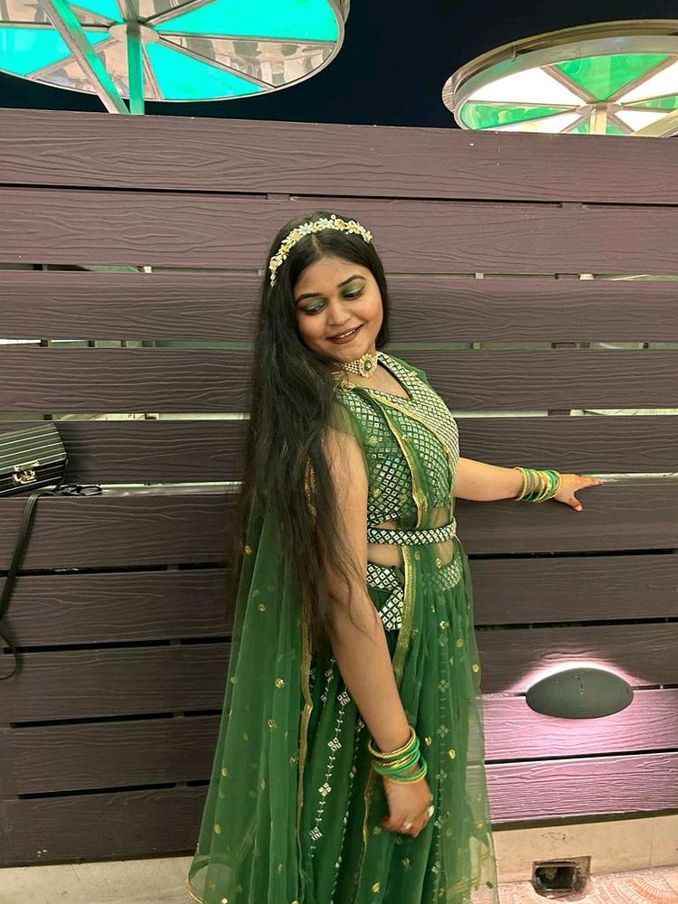 HEAVY SEQUENCE GHAGHRA CHOLI WITH BELT