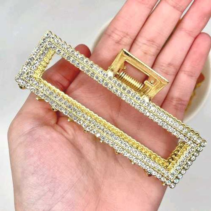 Sparkly Stone Work Fancy Hair Claw Clip