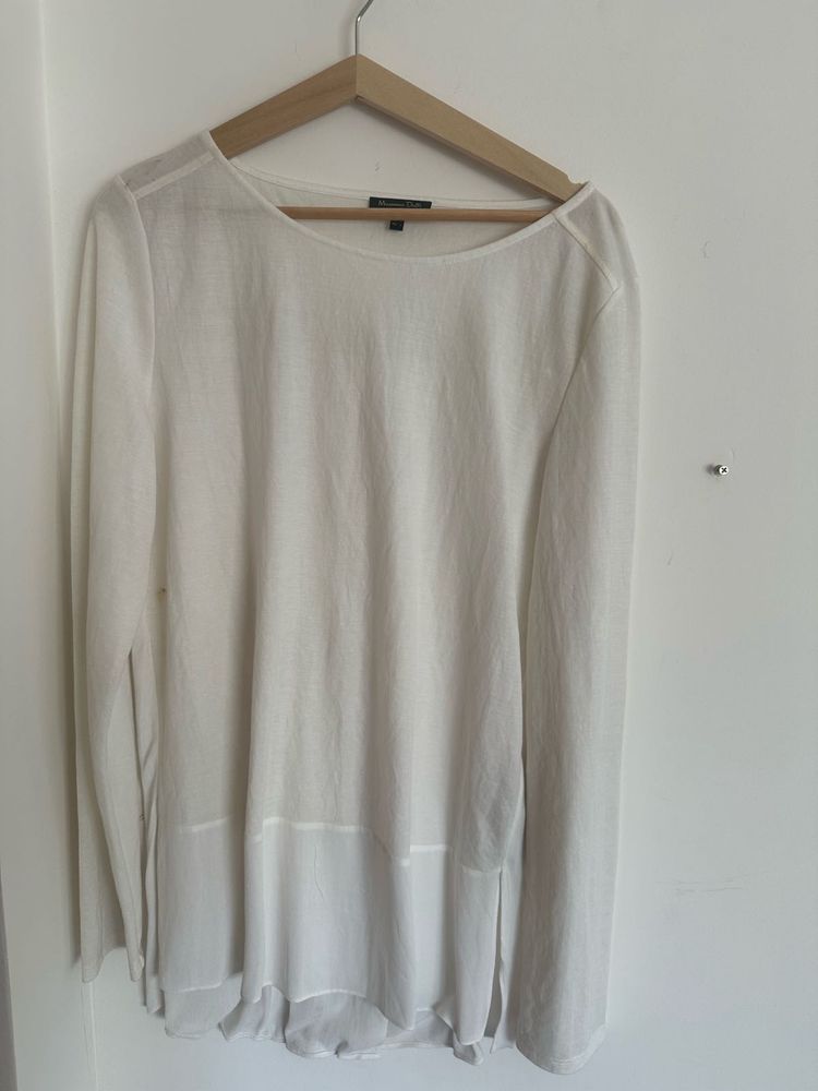 Massimo Dutti white Top EU 38 Large Size