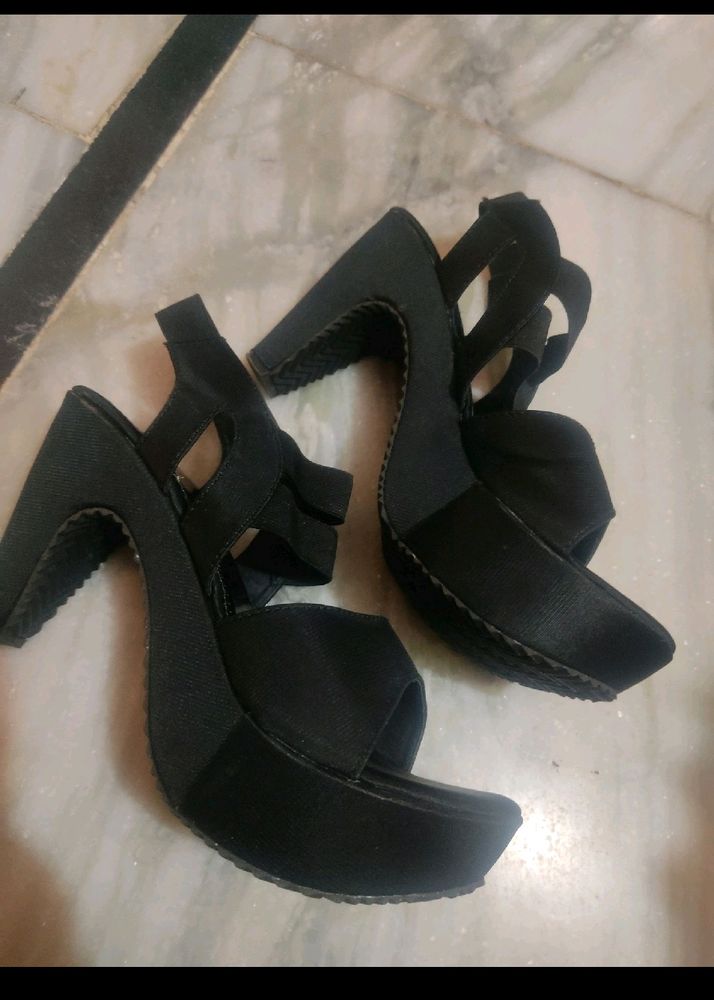 Black Heels Sandals