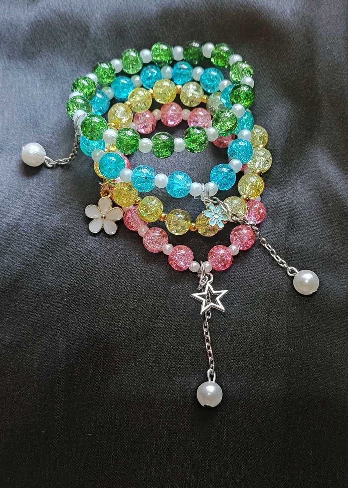 Colorful Beaded Bracelet Set