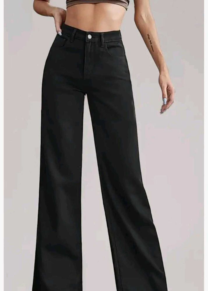 Black Wide Leg Jeans
