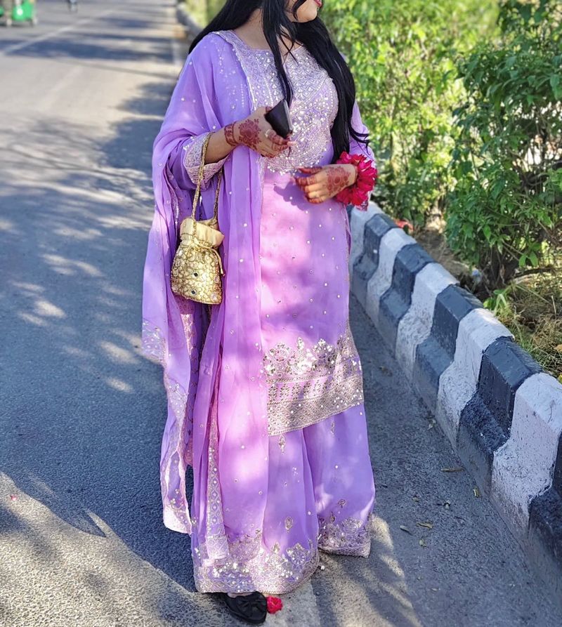 Sharara Suit Set With Duppta