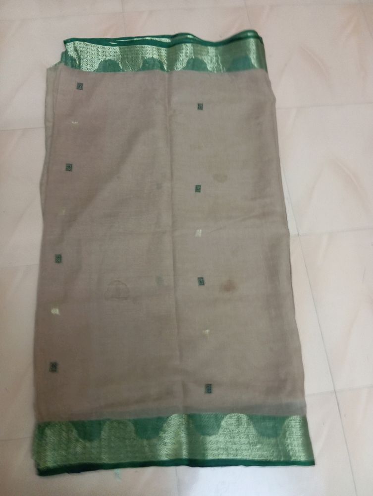 Elegant Green Border Saree