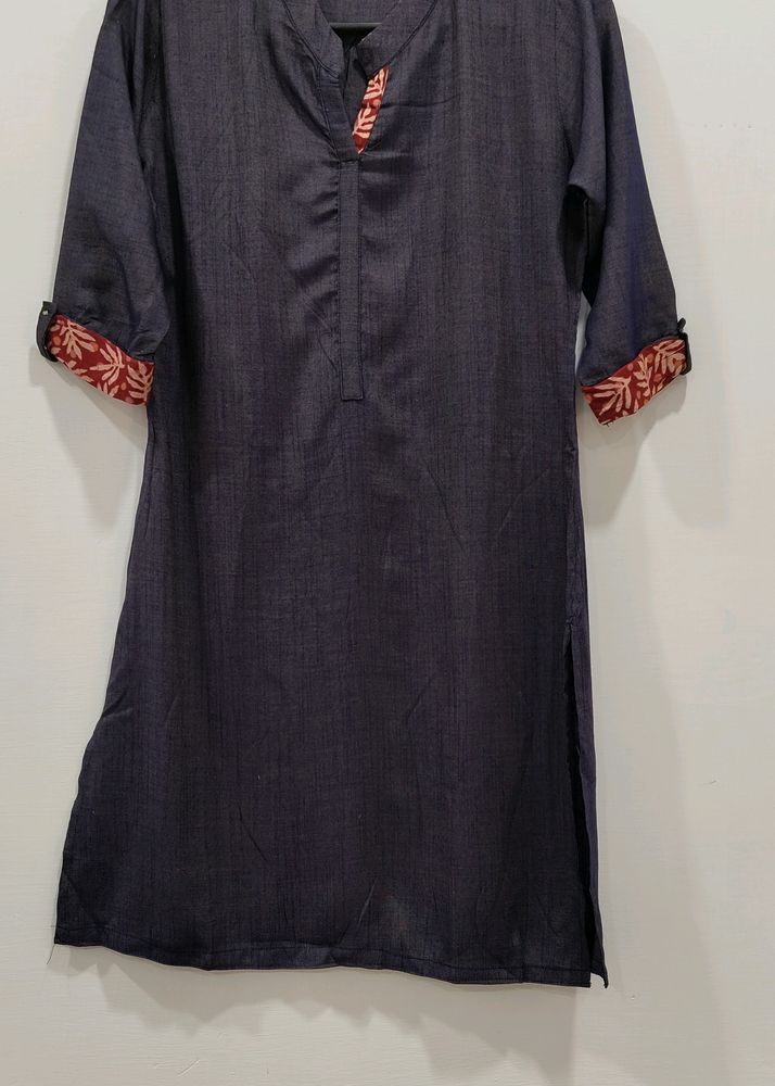 Denim Kurta