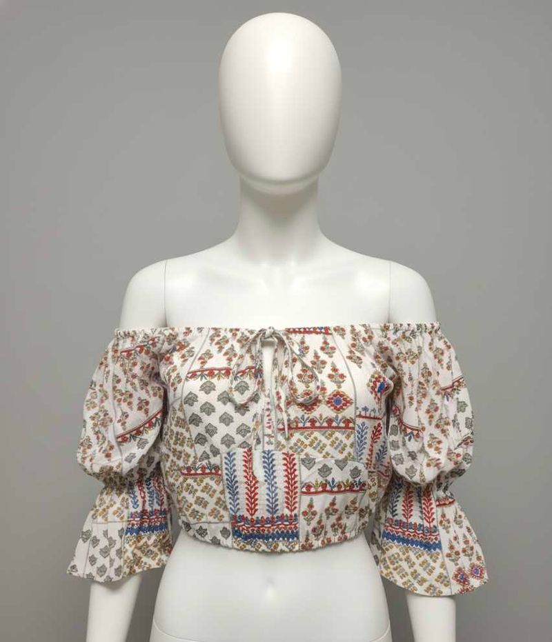 Patterned Off-Shoulder Top