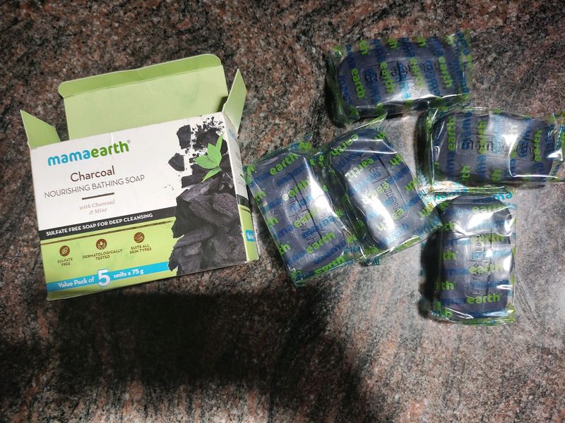 Mamaearth Charcoal Soap Pack Of 5