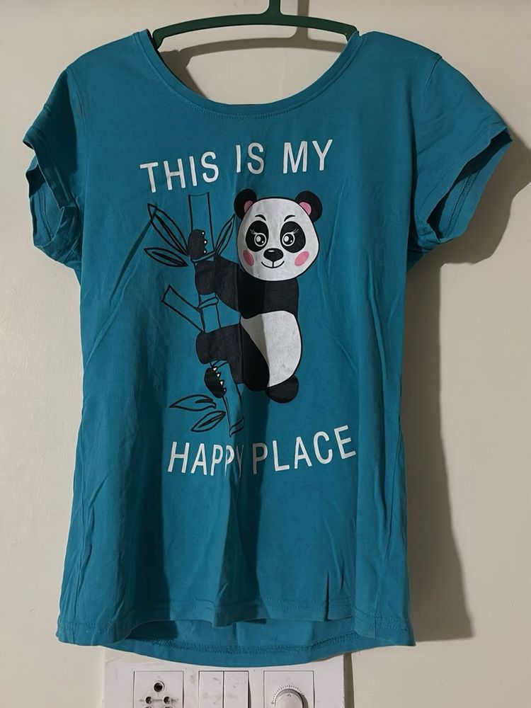 Cute Panda Graphic Tee