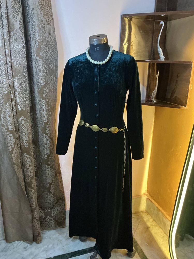 Elegant Velvet Maxi Dress