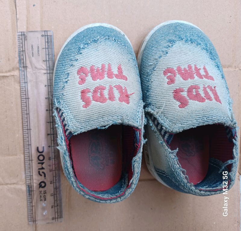 Kids Time Denim Slip-on Shoes