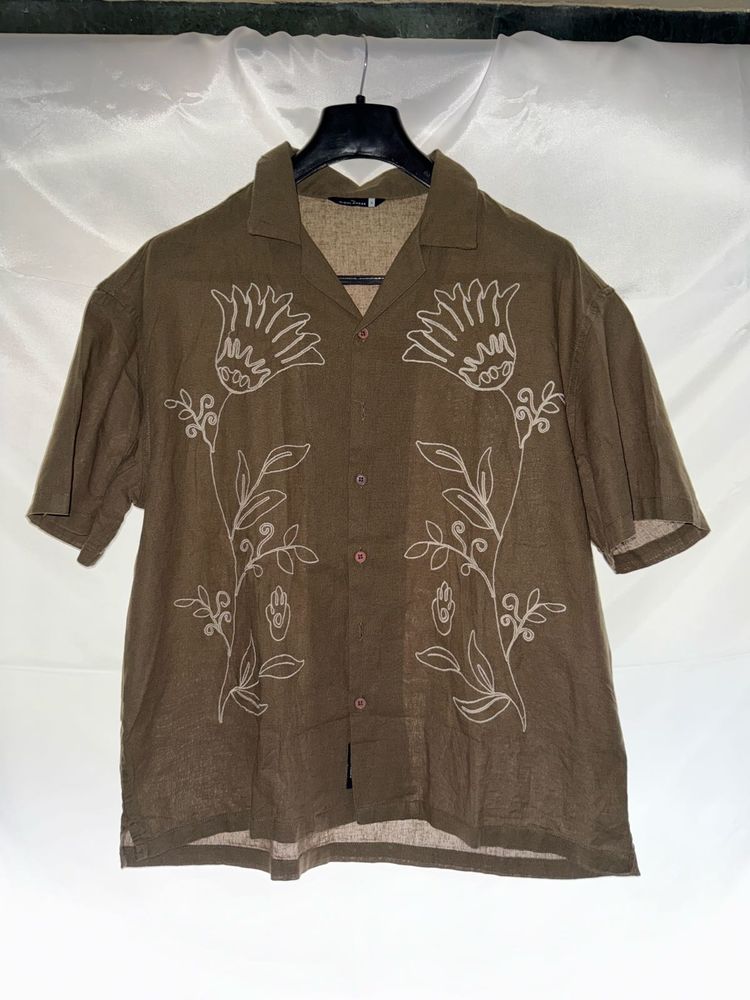 Floral Embroidered Shirt