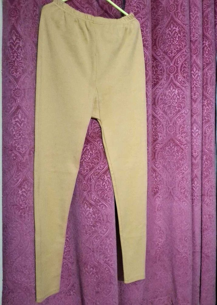 Mustard Color Skinny Winter Trousers
