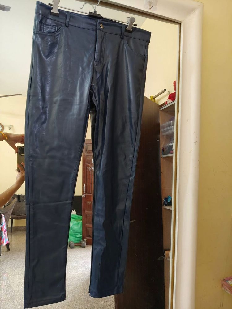 NEXT Leather Black Pant