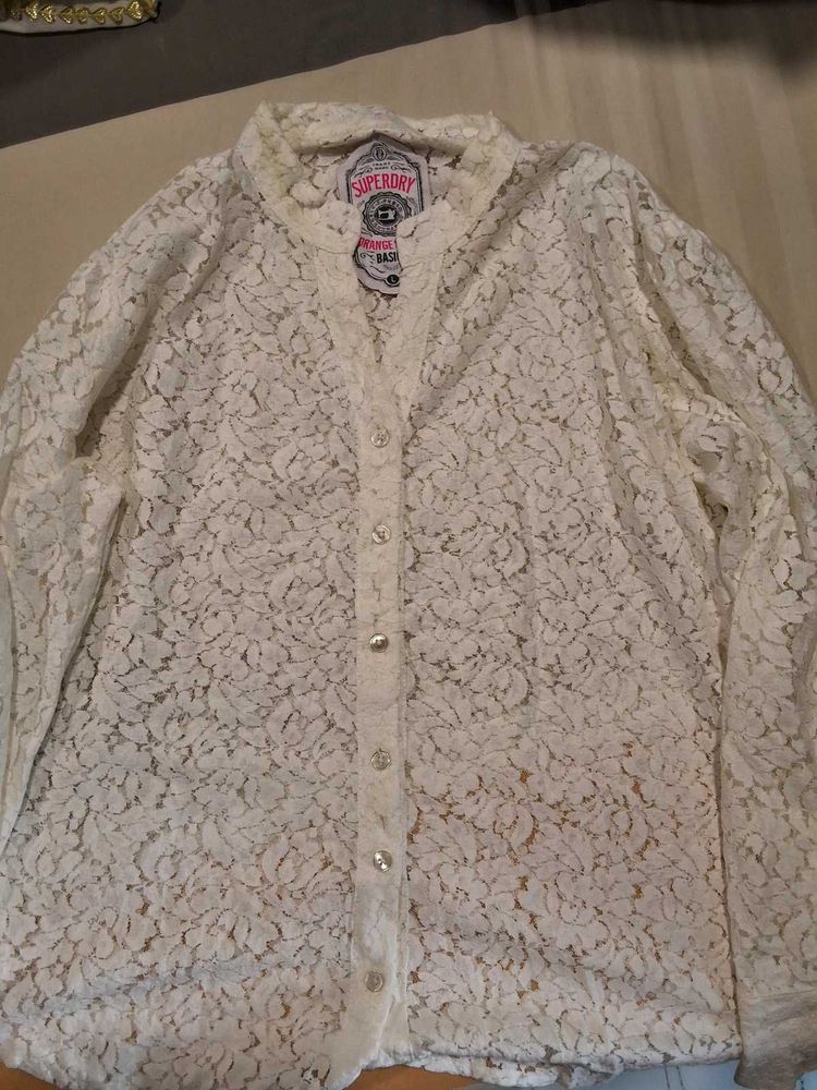 White Net Shirt
